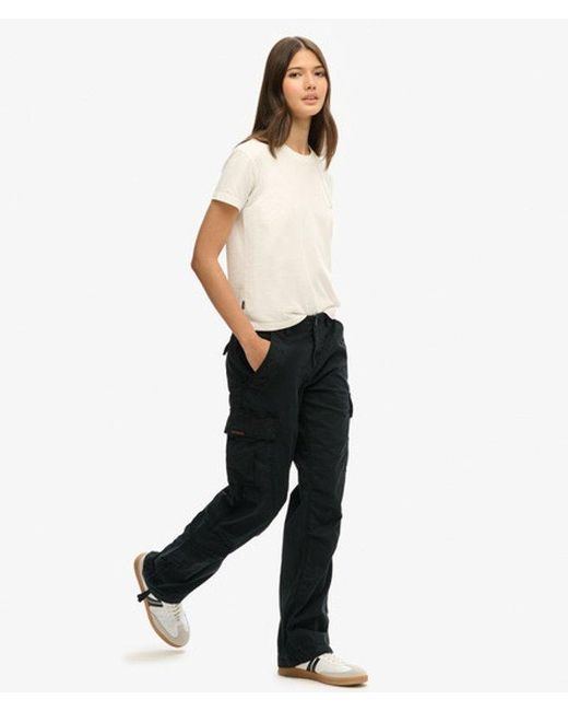 Superdry White & Co Low Rise Straight Cargo Pants