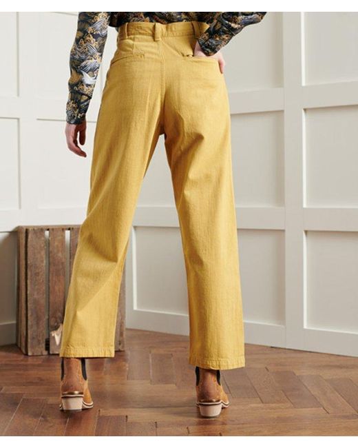 Superdry Natural & Co Dry Pleated Trousers