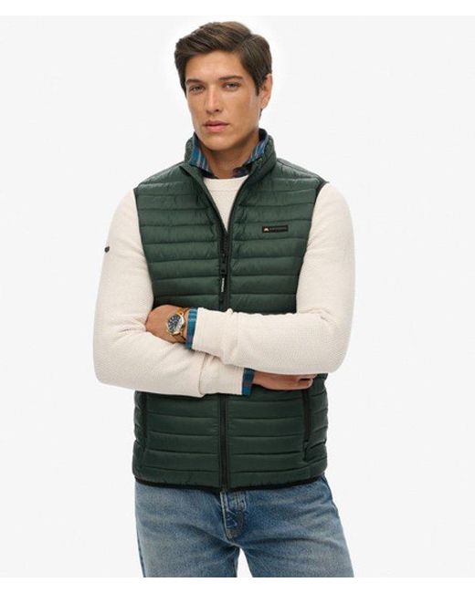Superdry Green & Co Fuji Lite Padded Gilet for men