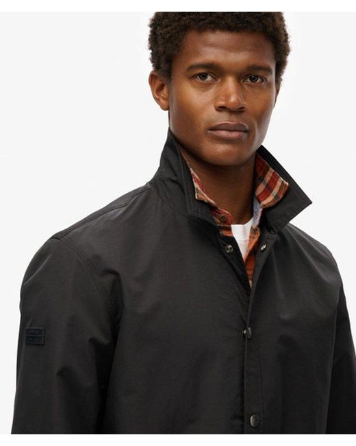 Superdry Black Surplus Otto Coach Jacket for men