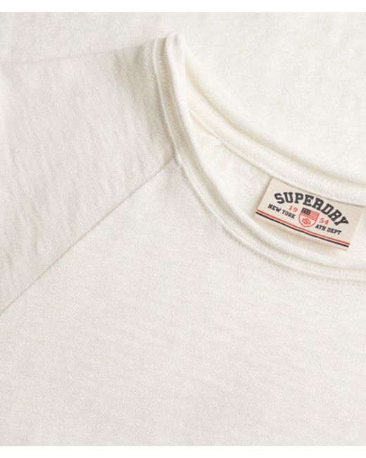 Superdry White & Co Athletic Essentials Slub Graphic T-shirt
