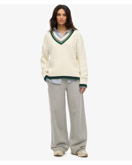 Superdry White & Co Athletic Essentials Wide Leg joggers
