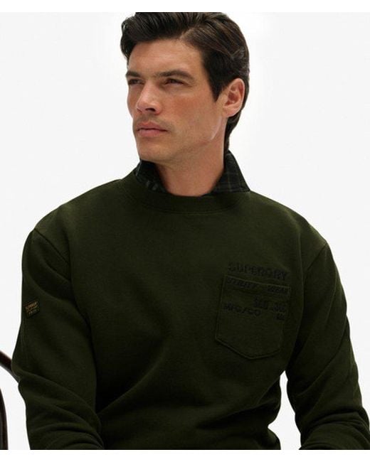 Superdry Green & Co Utility Loose Sweatshirt for men
