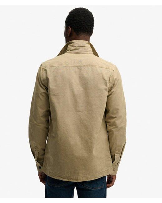 Superdry Natural & Co Military Long Sleeve Shirt for men
