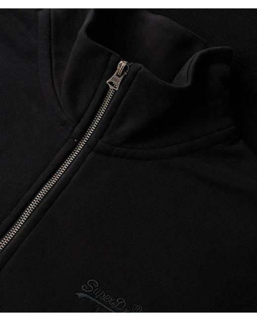 Superdry Black & Co Essential Logo Half Zip Sweatshirt for men