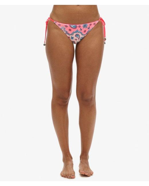 Superdry Red Tie Side Cheeky Bikini Briefs