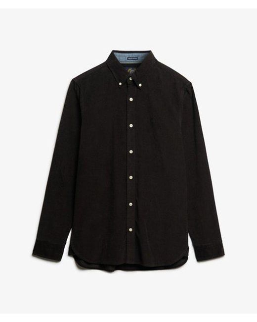 Superdry Black & Co Classic Needle Cord Shirt for men