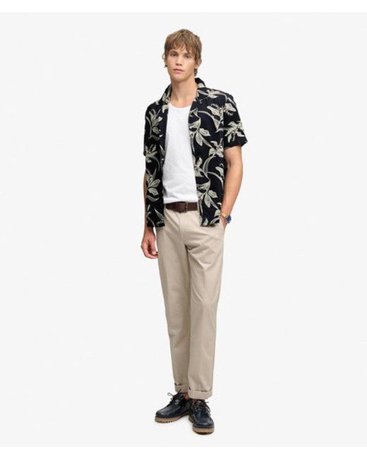Superdry Black & Co Hawaiian Print Short Sleeve Shirt for men
