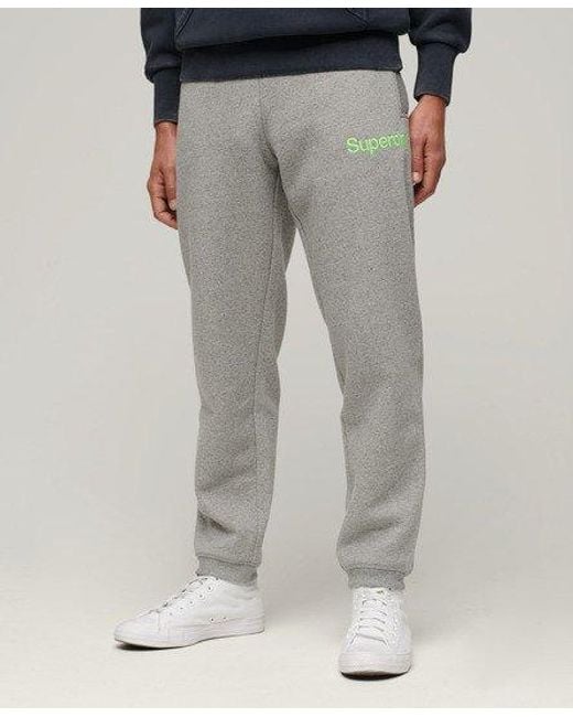 Superdry Gray Core Logo Classic Wash joggers for men