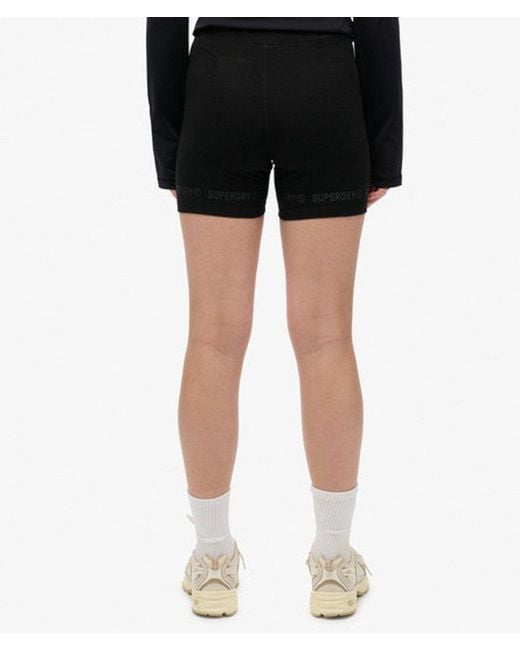 Superdry Black & Co Active Tech Cycle Shorts