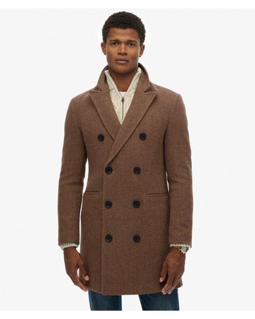 Superdry Brown & Co The Merchant Store - Town Coat for men