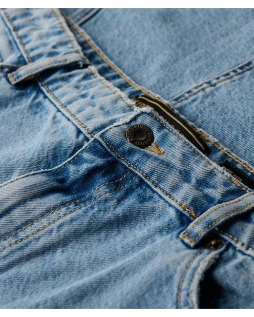 Superdry Blue Denim Split Maxi Skirt