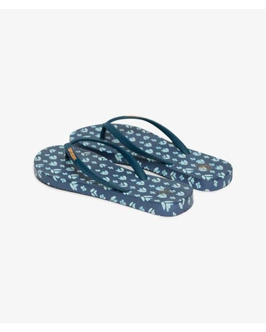 Superdry Blue & Co All Over Print Flip Flops