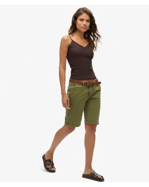 Superdry Green Chino City Shorts