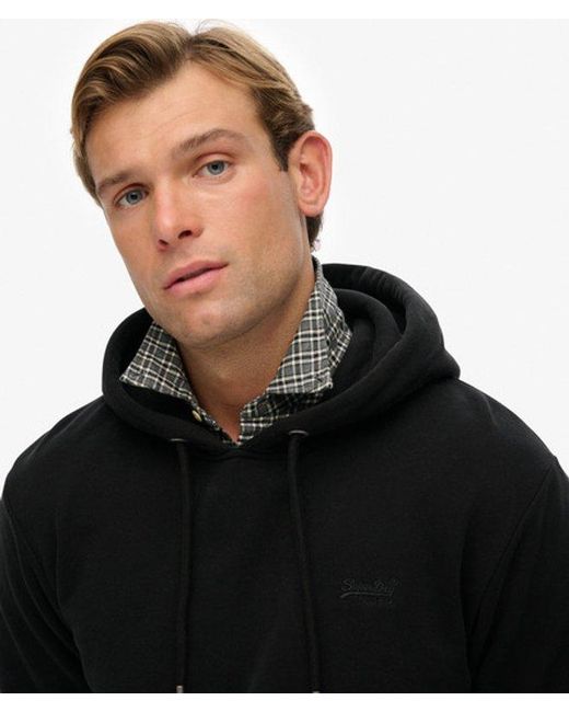 Superdry Black & Co Essential Logo Hoodie for men