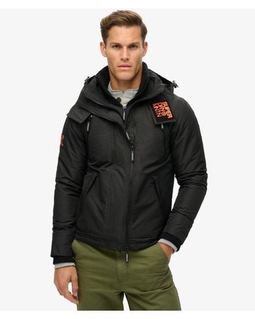 Veste à capuche mountain windbreaker Superdry pour homme en coloris Black