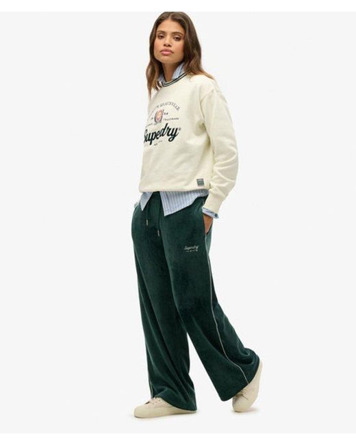 Superdry White & Co Country Club Velour joggers