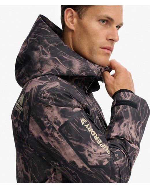 Superdry Black & Co Hooded Ski Shell Jacket for men