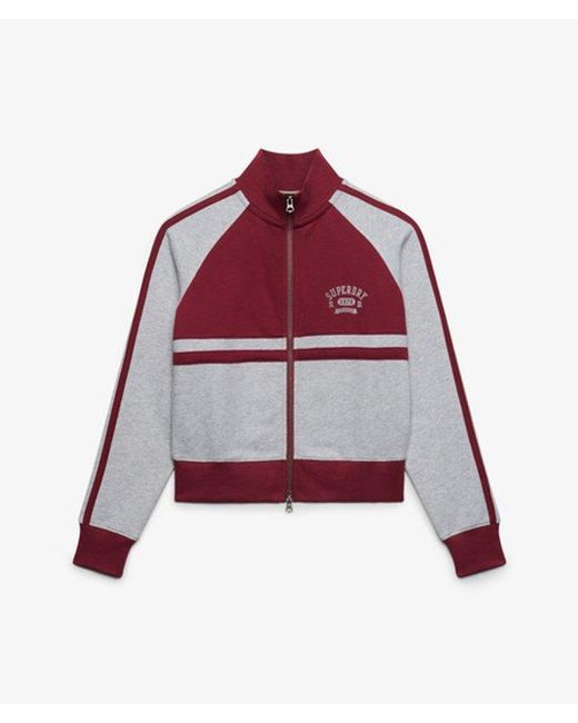 Superdry Red & Co Cult Zip Through Track Top