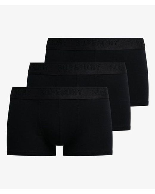 Superdry Black & Co Trunk Triple Pack for men