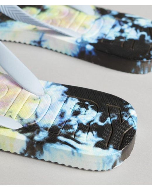 Superdry Blue & Co Code Tie Dye Flip Flop for men