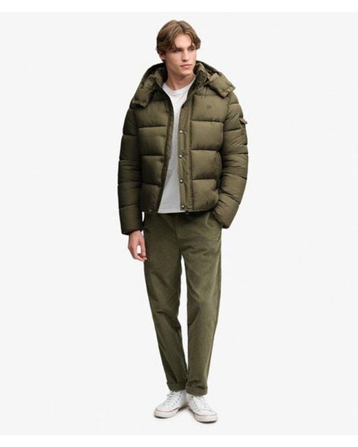 Superdry Green Premium Ripstop Puffer Jacket for men