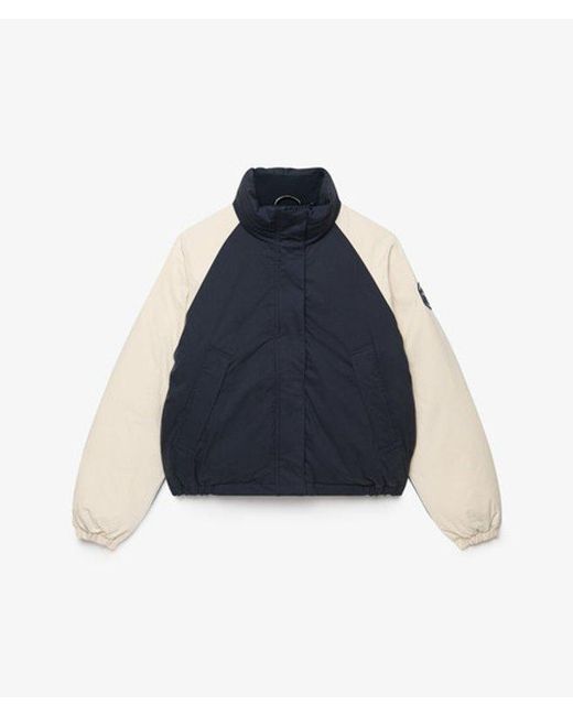 Superdry Blue Cotton Padded Shell Jacket