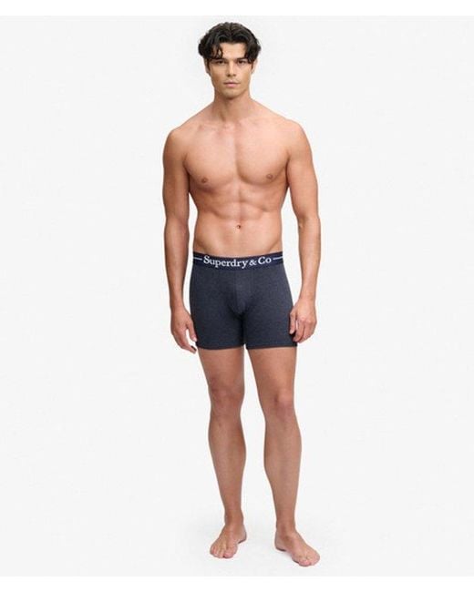 Superdry Blue & Co Boxer Triple Pack for men
