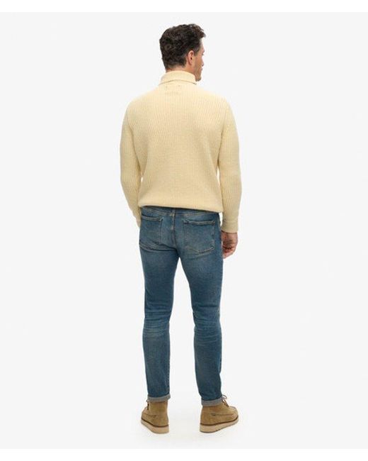 Superdry Blue The Merchant Store - Organic Slim Jeans for men