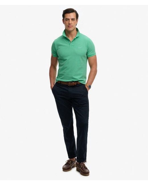 Superdry Green & Co Vintage Destroy Polo Shirt for men