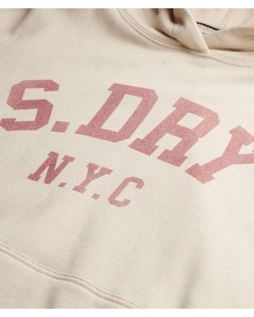 Superdry Brown & Co Athletic Essentials Relaxed Hoodie