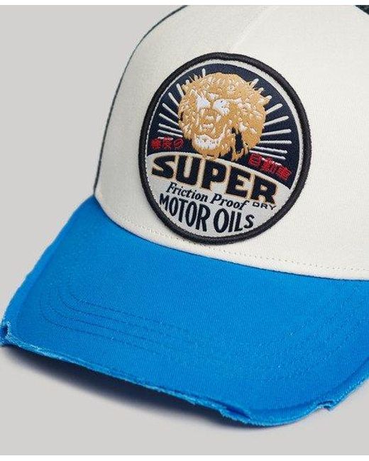 Superdry Blue Mesh Trucker Cap