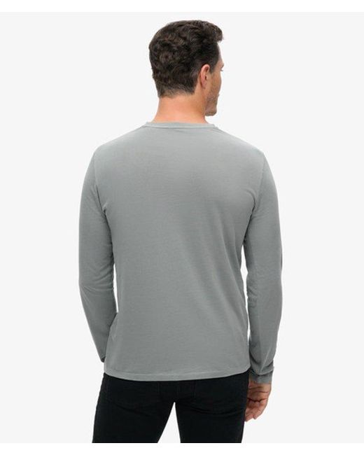 Superdry Gray Classic Essential Top for men