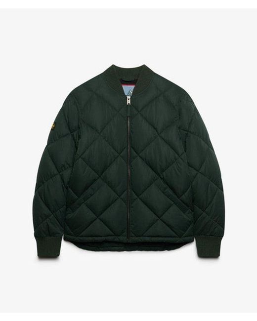 Superdry Green & Co Diamond Quilt Jacket for men