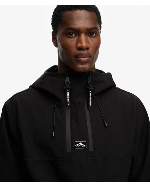 Superdry Black & Co Freestyle Softshell Ski Hoodie