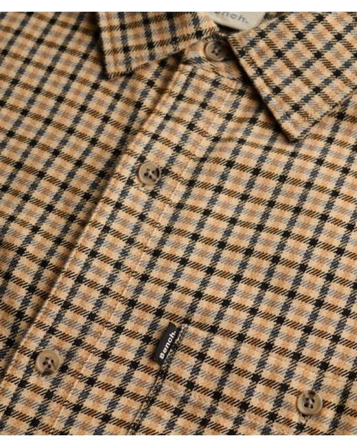 Superdry Brown Bench X & Co Bench Boxy Cotton Overshirt for men