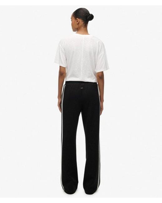 Superdry White & Co Studios Stripe Straight joggers