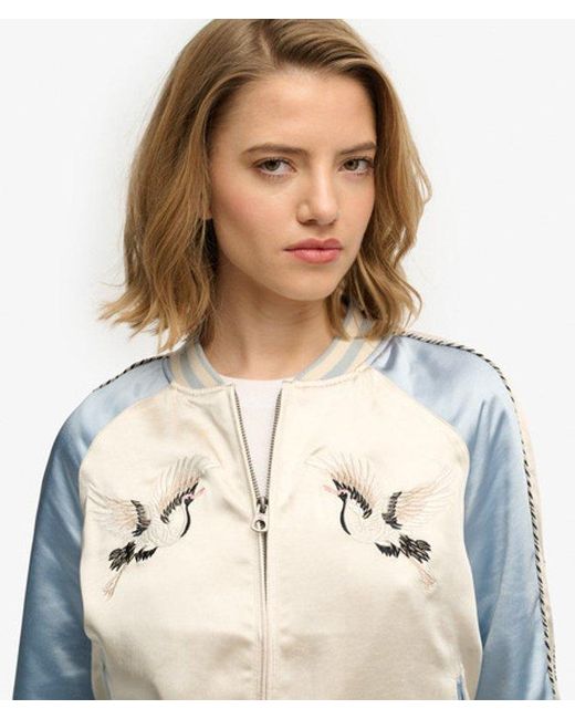 Superdry White & Co Suikajan Embroidered Bomber Jacket