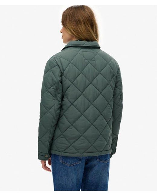 Superdry Doorgestikte Chore Liner Jas in het Green