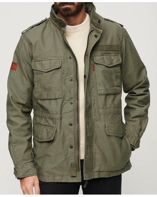 Superdry Green Vintage Military M65 Jacket for men
