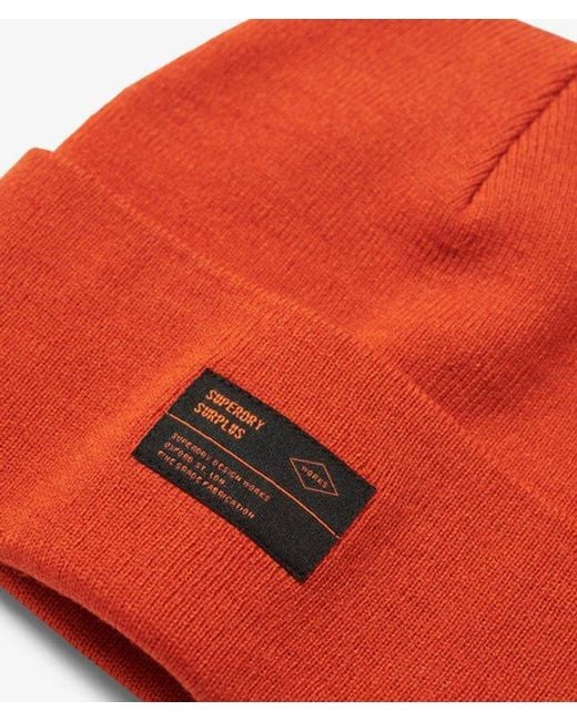 Superdry Orange & Co Surplus Knitted Beanie Hat