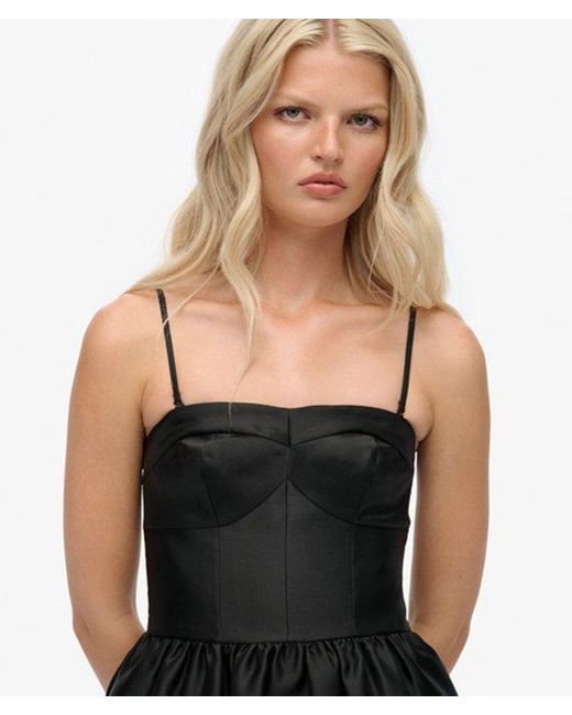 Superdry Corset Cami Mini Jurk in het Black