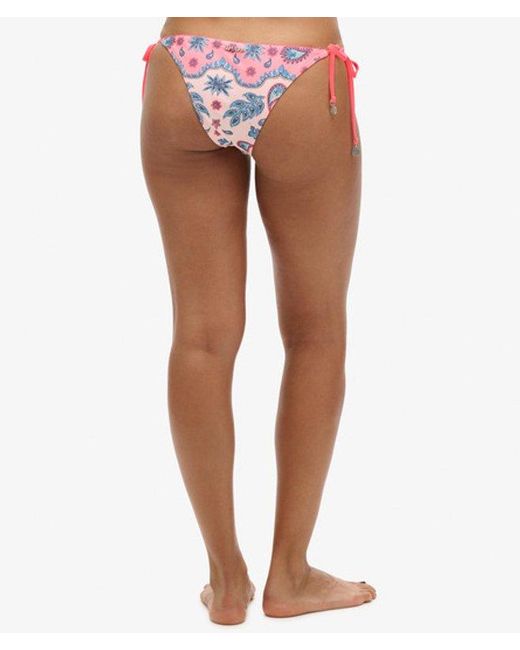 Superdry Red Tie Side Cheeky Bikini Briefs