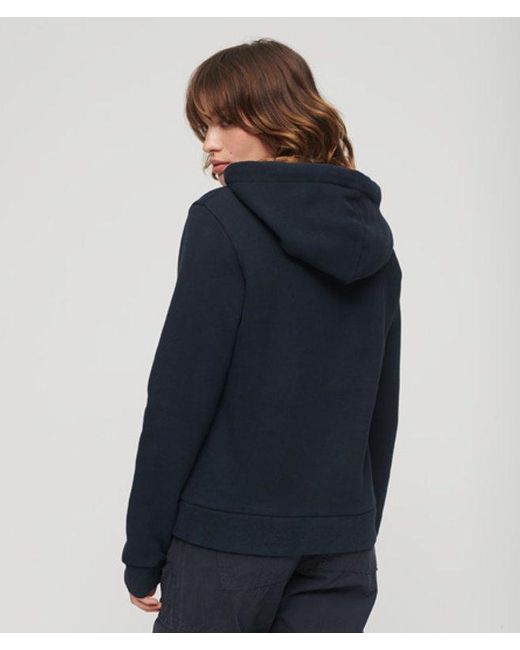 Superdry Blue & Co Scripted College Graphic Hoodie
