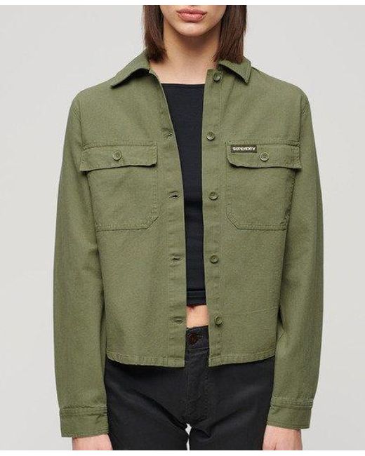 Superdry Green Embellished Military Jacket