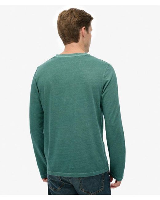 Superdry Classic Essential Top in het Green voor heren