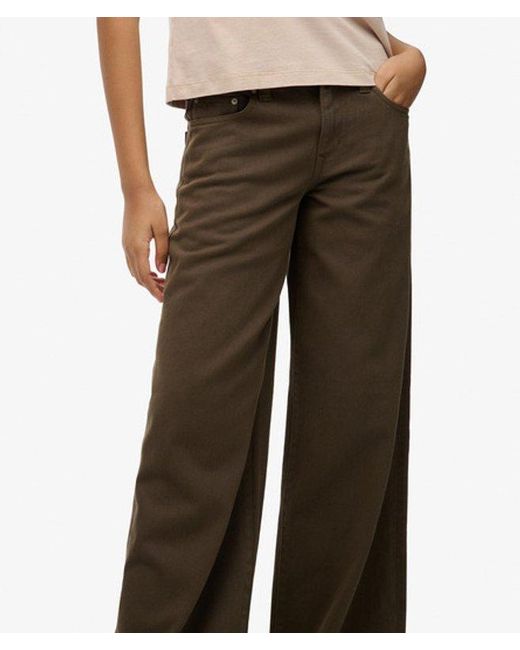 Superdry Natural & Co Mid Rise baggy Pants