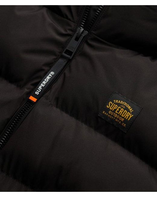 Superdry Black & Co Sports Puffer Gilet for men