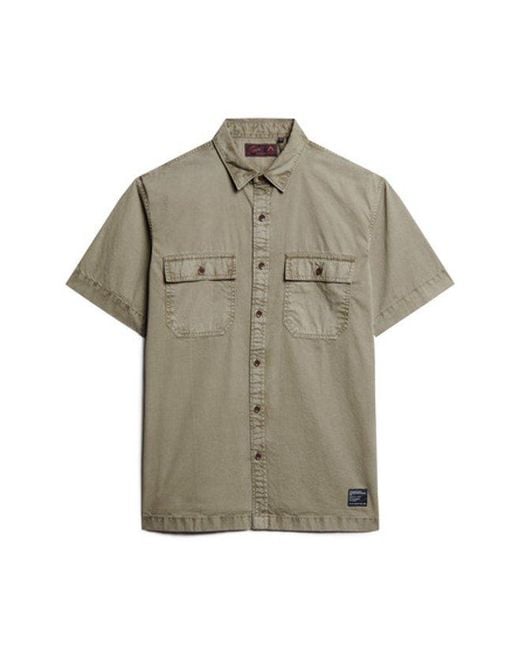 Superdry Green & Co Military Short Sleeve Shirt for men
