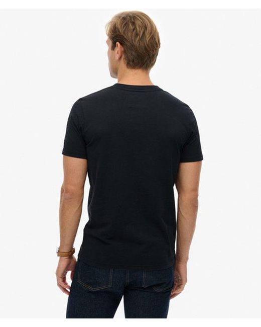 Superdry Black Vintage Logo Classic T-Shirt for men